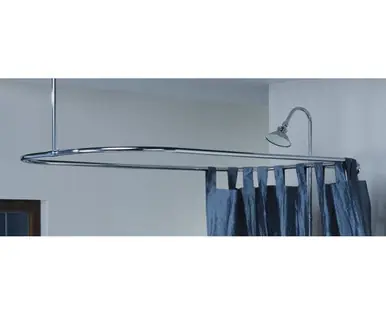 Reduced Price Cheviot 3150/57-AB Rectangular Shower Curtain Rod 31" X 57" for Clawfoot Tub - Antique Bronze