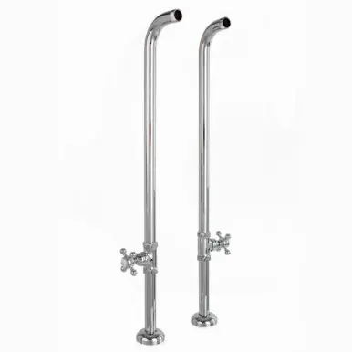 Limited Time Cheviot 3970XL-BN 3/4" Free Standing Water Supply Lines With Stop Valves for Tub Faucet - Brushed Nickel