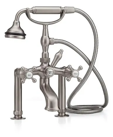 New Release Cheviot 5115-CH Tub Filler Faucet with Diverter & Hand Shower & Cross Handles - Chrome