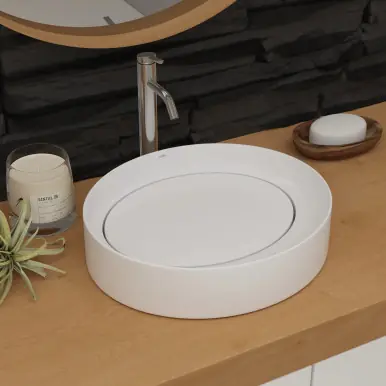 Must Have Cheviot Caldera Vessel Sink 15 3/4" x 17 3/4", Gloss White - 1245-WH