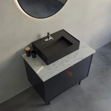 Cheviot Elevate Vessel Sink 24 3/8" x 16 3/4", Graphite, 8" Drilling - 1263-GR-8 Bulk Order