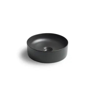 Cheviot Flow Vessel Sink 15 3/8" x 15 3/8", Matte Black - 1280-MB Hassle-Free Returns