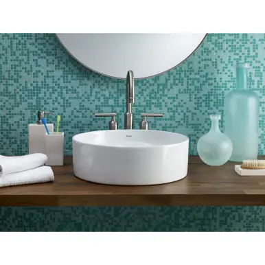 High Quality Cheviot Flow Vessel Sink 15 3/8" x 15 3/8", White - 1280-WH