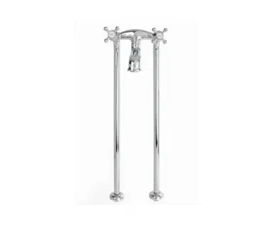 Popular Cheviot Free Standing Tub Filler , Cross Handles, Chrome - 5136/3965-CH