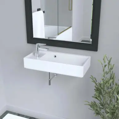 Cheviot Integra Hand Rinse Basin - Left Hand Faucet - 1355-WH-1 Crafted