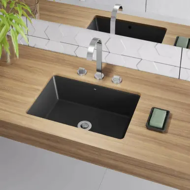 Discount Cheviot Konrad Undermount Sink 22" x 15 3/4", Graphite - 1112-MB