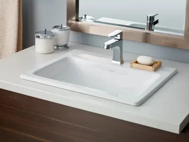 Mega Sale Cheviot Manhattan Drop-In Sink, 21 5/8" x 17 3/4", White, 8" Drilling - 1187-WH-8