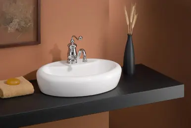 Cheviot Milano Vessel Sink 20 3/8" x 15 1/8", White, Single Hole - 1273-WH-1 Free Returns