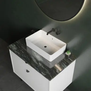 Special Offer Cheviot Nuo 2 Vessel Sink, 23 5/8" x 15", White - 1291-WH