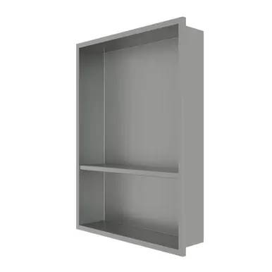 Free Shipping Craft + Main 14 1/4″W x 3 3/4″D x 19 3/4″H Shower Niche, Brushed Stainless - N1420S-SS