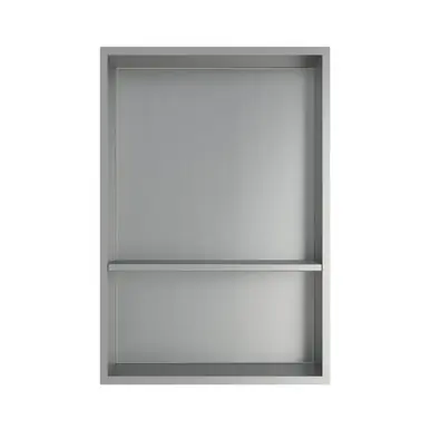 Seasonal Sale Craft + Main 14 1/4"W x 3 3/4"D x 21 3/4"H Shower Niche, Brushed Stainless - N1422S-SS
