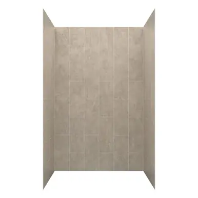 Certified Craft + Main 48" x 34" x 78" JETCOAT CORE Shower Panel Glue Up Wall Kit - Shale - GFS483478-SH