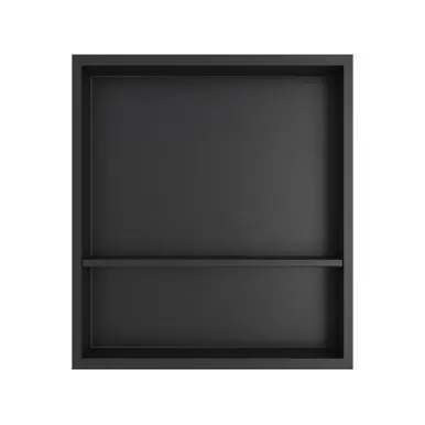 Save Now Craft + Main 19 3/4″W x 3 3/4″D x 21 3/4″H Shower Niche, Matte Black - N2022S-MB