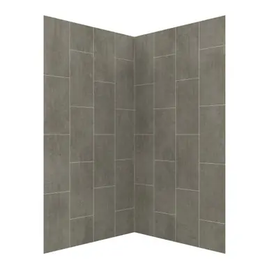Hot Deal Craft + Main 42" x 42" x 78" JETCOAT CORE Shower Panel Glue Up Wall Kit - Quarry - GFS424278-QU