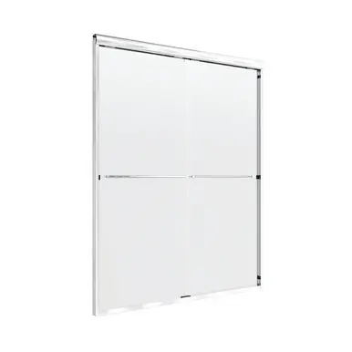 Craft + Main Cove Frameless Sliding Shower Door 46" x 65" With Clear Glass - Silver Trim - CVSS4665-CL-SV Best Price