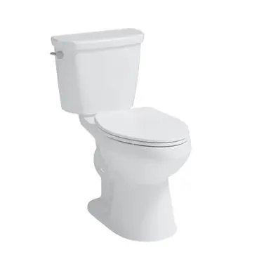 Craft + Main Easley Flush Guard 0.8 GPF Ultra Eff Plus Height Elongated Complete 2-Piece Toilet, White - TL-5800AFHV-EW Same Day Shipping
