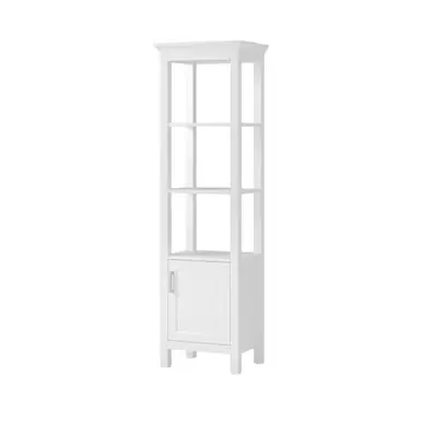 Authentic Craft + Main Hollis 20" W x 68" H Vanity Bathroom Storage Linen Cabinet - White