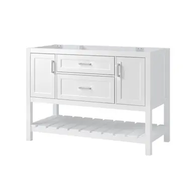 Craft + Main LSWV4822D Lawson 48" Wide Vanity Cabinet without Top, White Big Sale