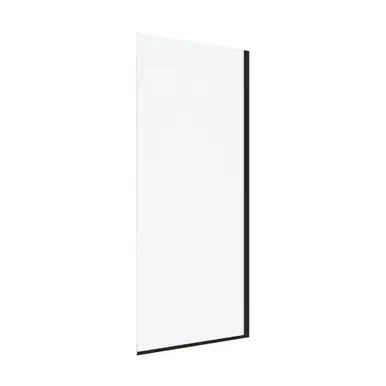 Craft + Main Marina® 34" x 76" Clear Glass Shower Screen - Matte Black Trim - MRSC3476-CL-MB Genuine