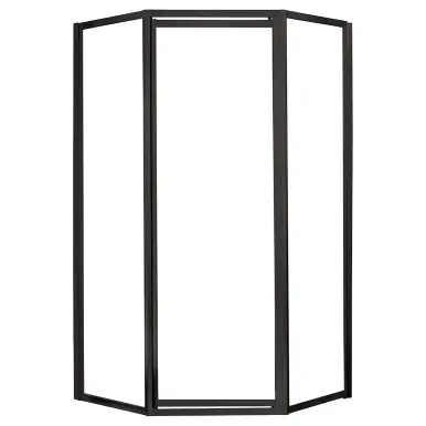 Craft + Main TDNA0470-CL-OR Tides Framed Neo Angle Shower Door with 24" W x 70" H with Clear Glass - Oil Rubbed Bronze Trim Seasonal Sale