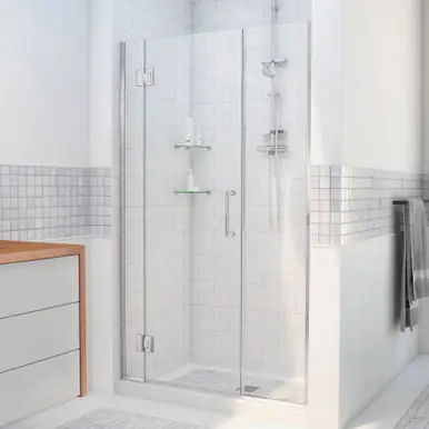 Exclusive Offer DreamLine D12330572-01 Unidoor-X 59 1/2 - 60 in. W x 72 in. H Hinged Shower Door in Chrome Finish