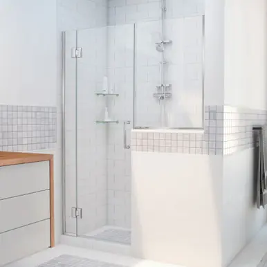 Fan Favorite DreamLine D1253634-01 Unidoor-X 67 - 67 1/2 in. W x 72 in. H Hinged Shower Door in Chrome Finish