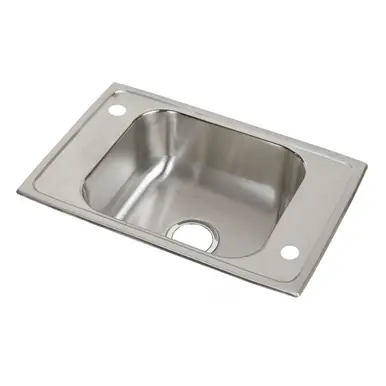 ELKAY CDKR25172 Celebrity Stainless Steel 25" x 17" x 6-7/8", 2-Hole Single Bowl Drop-in Classroom Sink Get Yours