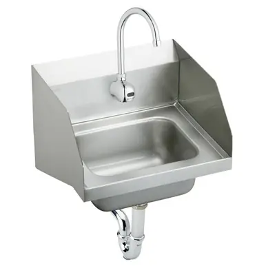 ELKAY CHS1716LRSSACC Stainless Steel 16-3/4" x 15-1/2" x 13", Single Bowl Wall Hung Handwash Sink Kit Instant Buy