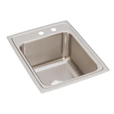 ELKAY DLR172210MR2 Lustertone Classic Stainless Steel 17" x 22" x 10-1/8", MR2-Hole Single Bowl Drop-in Sink Holiday Sale