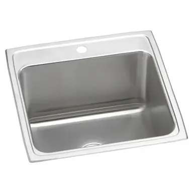 ELKAY DLR2222121 Lustertone Classic Stainless Steel 22" x 22" x 12-1/8", 1-Hole Single Bowl Drop-in Sink Seasonal Sale