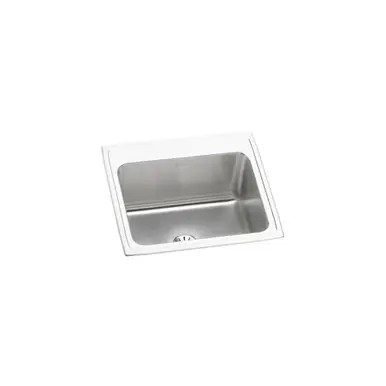 Next Day Delivery ELKAY DLR252210PD0 Lustertone Classic Stainless Steel 25" x 22" x 10-3/8", Single Bowl Drop-in Sink with Perfect Drain