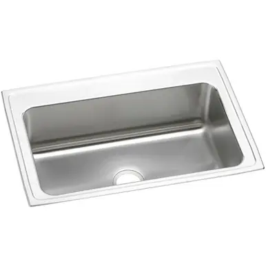 ELKAY DLRS3322100 Lustertone Classic Stainless Steel 33" x 22" x 10-1/8", Single Bowl Drop-in Sink Free Shipping