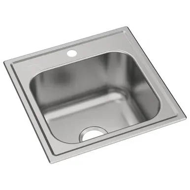 ELKAY DPC12020101 Dayton Stainless Steel 20" x 20" x 10-1/8", 1-Hole Single Bowl Drop-in Laundry Sink Weekend Sale
