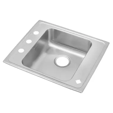 Buy Direct ELKAY DRKAD2220502LM Lustertone Classic Stainless Steel 22" x 19-1/2" x 5", Single Bowl Drop-in Classroom ADA Sink