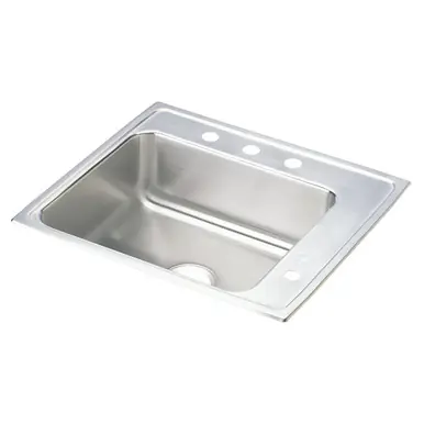 Hassle-Free Returns ELKAY DRKAD222050R4 Lustertone Classic Stainless Steel 22" x 19-1/2" x 5", Single Bowl Drop-in Classroom ADA Sink