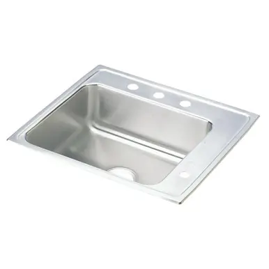 Top Pick ELKAY DRKAD222060R0 Lustertone Classic Stainless Steel 22" x 19-1/2" x 6", Single Bowl Drop-in Classroom ADA Sink