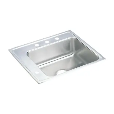 ELKAY DRKAD222065L4 Lustertone Classic Stainless Steel 22" x 19-1/2" x 6-1/2", Single Bowl Drop-in Classroom ADA Sink Bargain