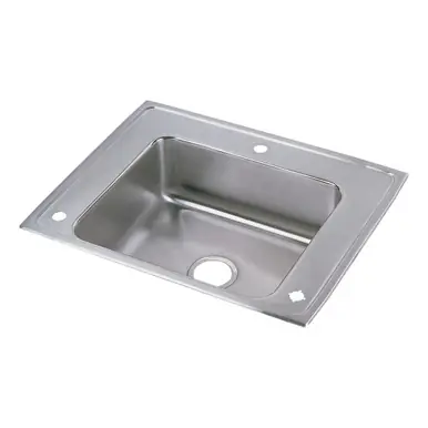ELKAY DRKAD282255R Lustertone Classic Stainless Steel 28" x 22" x 5-1/2", Single Bowl Drop-in Classroom ADA Sink Bulk Order