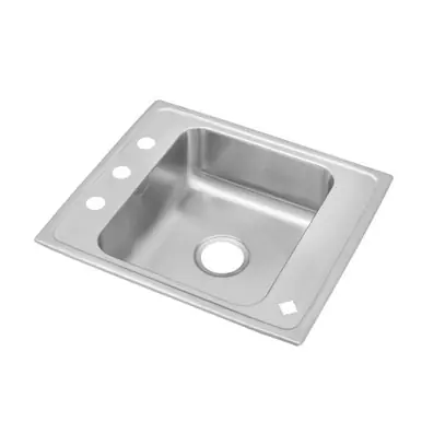 ELKAY DRKR22200 Lustertone Classic Stainless Steel 22" x 19-1/2" x 7-1/2", Single Bowl Drop-in Classroom Sink Special Discount