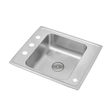 Reduced Price ELKAY DRKR2220PD2FRM Lustertone Classic Stainless Steel 22" x 19-1/2" x 7-1/2", Single Classroom Sink w/Perfect Drain Grid