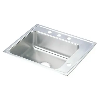 ELKAY DRKR2522R2 Lustertone Classic Stainless Steel 25" x 22" x 7-5/8", Single Bowl Drop-in Classroom Sink Time-Limited
