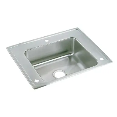 ELKAY DRKR2822L Lustertone Classic Stainless Steel 28" x 22" x 7-5/8", Single Bowl Drop-in Classroom Sink Markdown