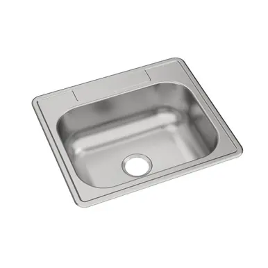 Limited Edition ELKAY DSE125220 Dayton Stainless Steel 25" x 22" x 8-1/16", Single Bowl Drop-in Sink