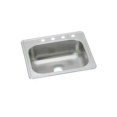 ELKAY DSEW10125223 Dayton Stainless Steel 25" x 22" x 8-1/16", 3-Hole Single Bowl Drop-in Sink (10 Pack) Holiday Sale