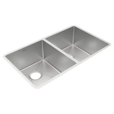 One Day Deal ELKAY ECTRU31179T Crosstown 18 Gauge Stainless Steel 31-1/2" x 18-1/2" x 9", Equal Double Bowl Undermount Sink