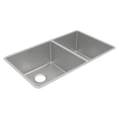 Original ELKAY ECTRU32179RT Crosstown 18 Gauge Stainless Steel 31-1/2" x 18-1/2" x 9", 60/40 Double Bowl Undermount Sink
