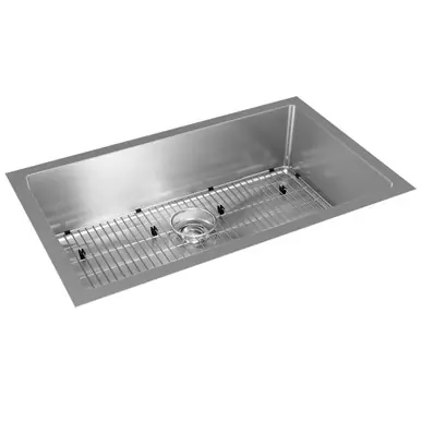 ELKAY EFRU2816TC Crosstown 16 Gauge Stainless Steel 30-1/2" x 18-1/2" x 8", Single Bowl Undermount Sink Kit Fast Shipping