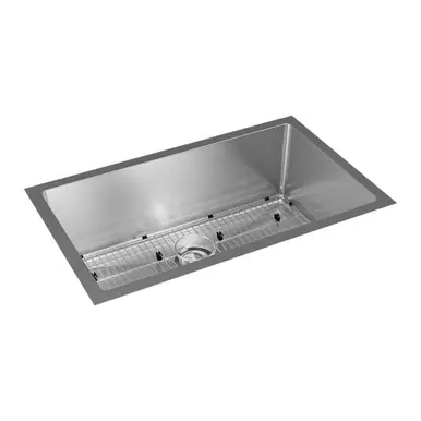 Limited Time ELKAY EFRU311610TC Crosstown 16 Gauge Stainless Steel 32-1/2" x 18" x 10", Single Bowl Undermount Sink Kit