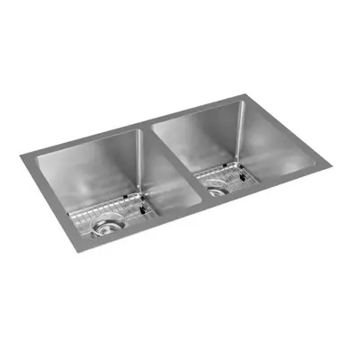 ELKAY EFRU311810TC Crosstown 16 Gauge Stainless Steel, 30-3/4" x 18-1/2" x 10" Equal Double Bowl Undermount Sink Kit Money Back Guarantee
