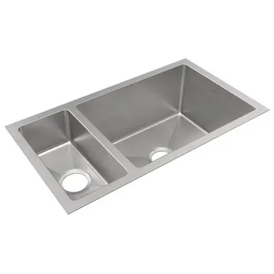 ELKAY EFRU321910T Crosstown 16 Gauge Stainless Steel, 32-1/4" x 18-1/4" x 10" 30/70 Double Bowl Undermount Sink Seasonal Sale